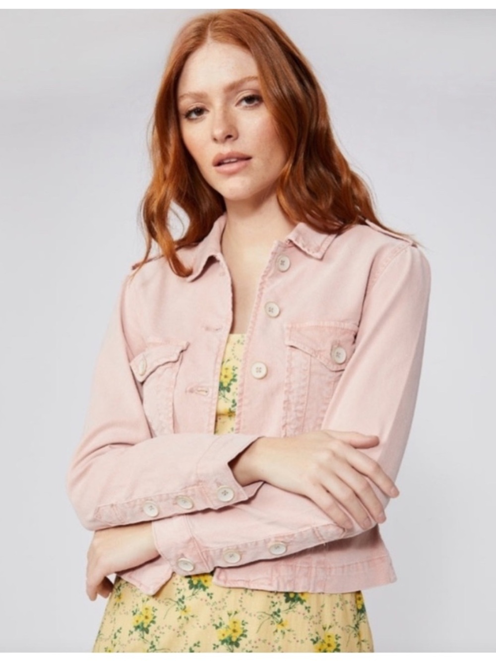 Paige Pacey Jacket Vintage Rouge Glow Size Medium